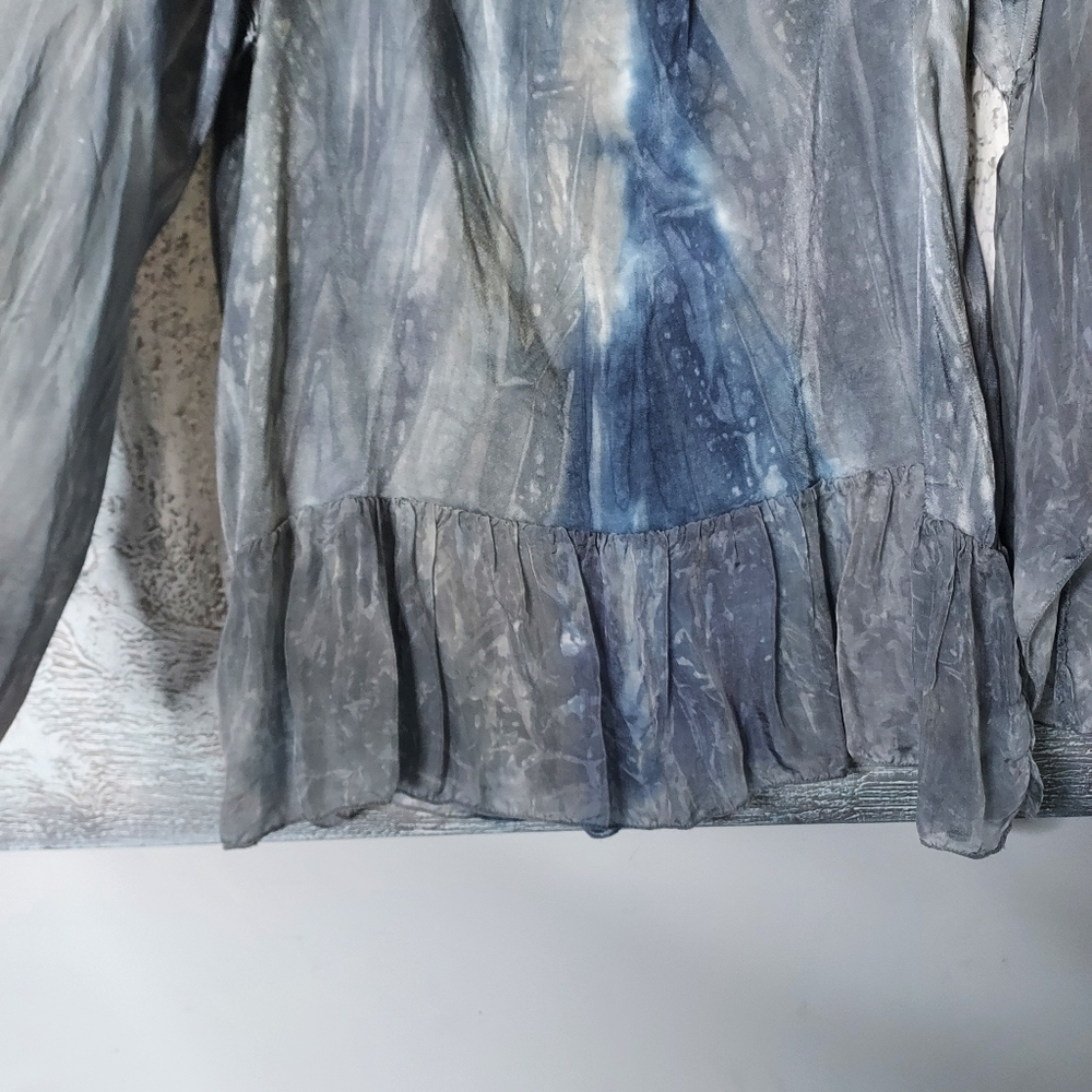 Tempo Paris silk Viscose Tie Dye top - Picture 3 of 7
